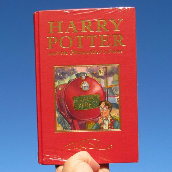 Rare 1st Edition Harry Potter & the Philosopher's Stone British Deluxe Ed. 1999 - Picture 1 of 2
